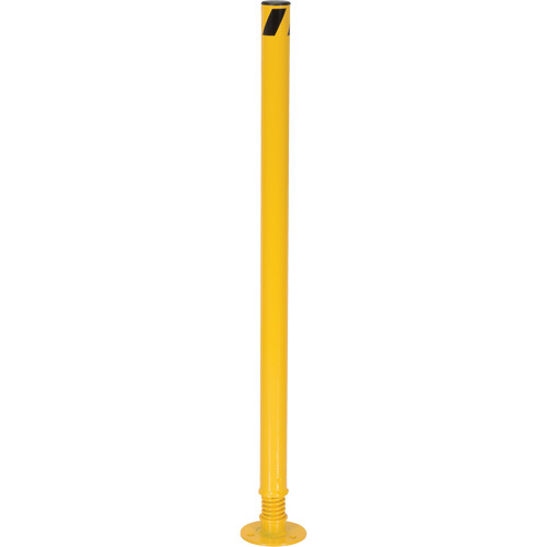 Borne de protection &agrave; ressort, Acier, 42" h x 2-1/8" la, Jaune Equipment World