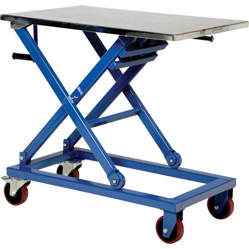 Table &eacute;l&eacute;vatrice manuelle &agrave; ciseaux, 37" lo x 23-1/2" la, Acier, Capacit&eacute; 660 lb Equipment World