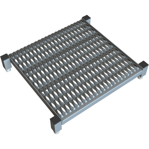 Adjustable Height One-Step Work Platform, 24" W x 24" D, 800 lbs. Capacity, All-Welded Equipment World