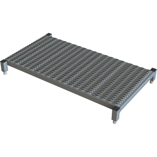 Adjustable Height One-Step Work Platform, 24" W x 48" D, 800 lbs. Capacity, All-Welded Equipment World