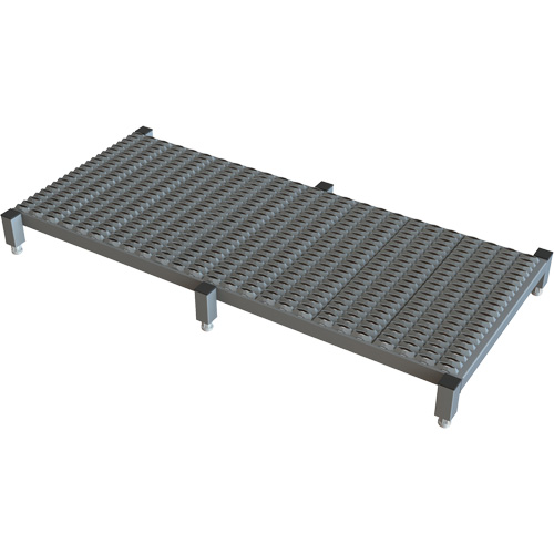 Adjustable Height One-Step Work Platform, 24" W x 59" D, 800 lbs. Capacity, All-Welded Equipment World