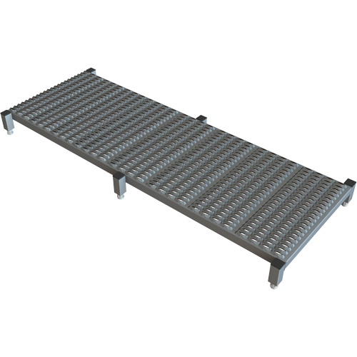 Adjustable Height One-Step Work Platform, 24" W x 71" D, 800 lbs. Capacity, All-Welded Equipment World