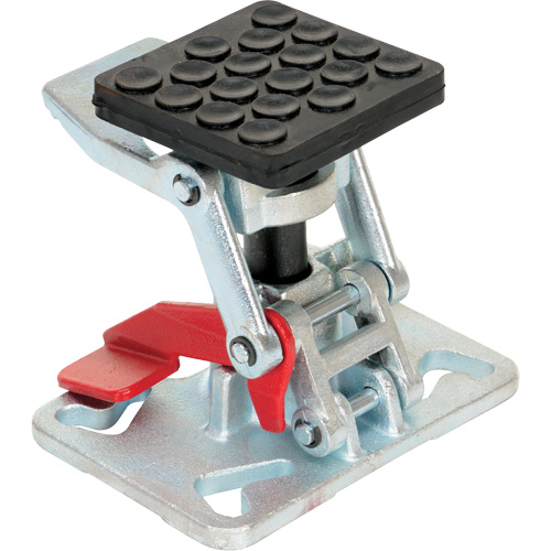 Heavy-Duty Adjustable Height Floor Lock, 8" Extended Height, 5-1/2" Retracted Height, Steel Equipment World