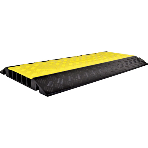 Powerhouse Heavy-Duty Straight Cable Protector, 5 Channels, 36" L x 19.75" W x 2.25" H Equipment World