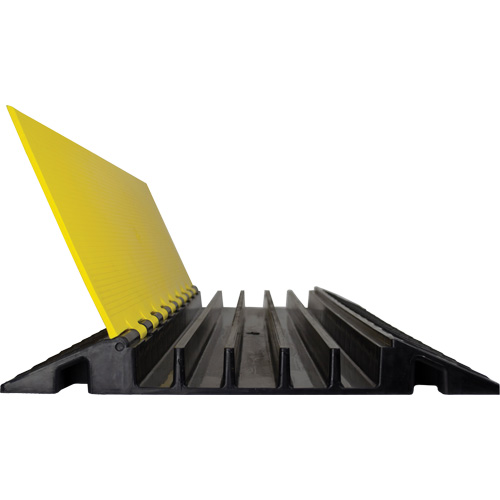Powerhouse Heavy-Duty Straight Cable Protector, 5 Channels, 36" L x 19.75" W x 2.25" H Equipment World