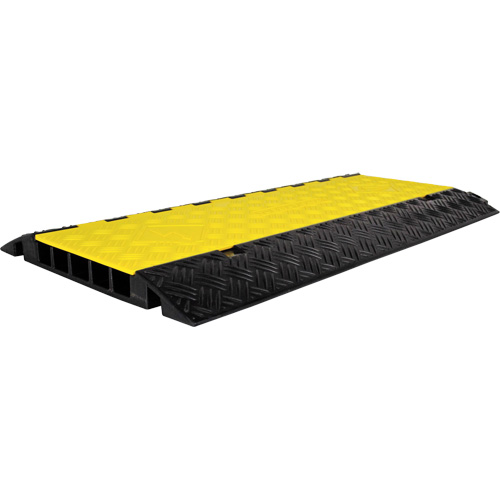 Powerhouse Medium-Duty Straight Cable Protector, 5 Channels, 36" L x 19.63" W x 2.25" H Equipment World