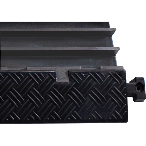 Powerhouse Medium-Duty Straight Cable Protector, 5 Channels, 36" L x 19.63" W x 2.25" H Equipment World