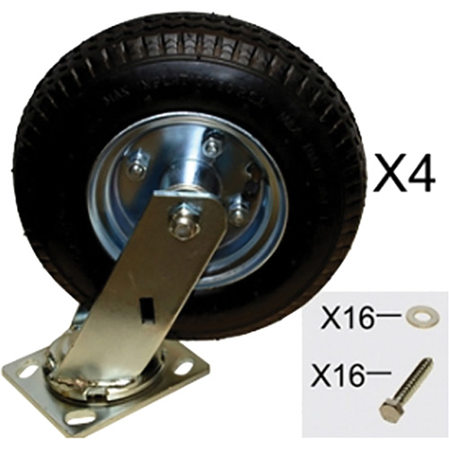 Platform Truck Pneumatic Caster Replacement Kit Equipment World
