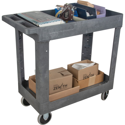 Utility Service Cart, 2 Tiers, 16-1/2" x 32-1/2" x 34-1/2", 550 lbs. Capacity Equipment World