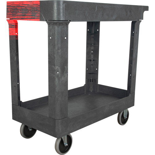 Utility Service Cart, 2 Tiers, 16-1/2" x 32-1/2" x 34-1/2", 550 lbs. Capacity Equipment World
