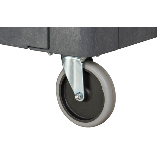 Flat-Shelf Utility Service Cart, 2 Tiers, 25-1/4" x 32-1/4" x 44", 550 lbs. Capacity Equipment World