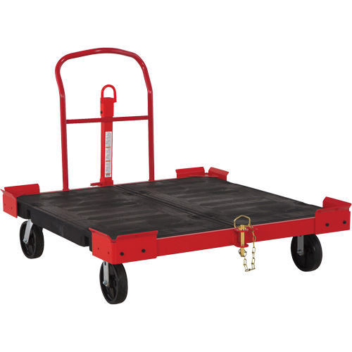 Towable Pallet Cart, 54-1/2" L x 51" W, 2500 lbs. Cap., Polyolefin Wheels Equipment World