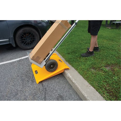 Portable Poly Hand Truck Curb Ramp, 1000 lbs. Capacity, 27" W x 27" L Equipment World