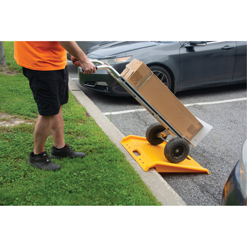 Portable Poly Hand Truck Curb Ramp, 1000 lbs. Capacity, 27" W x 27" L Equipment World