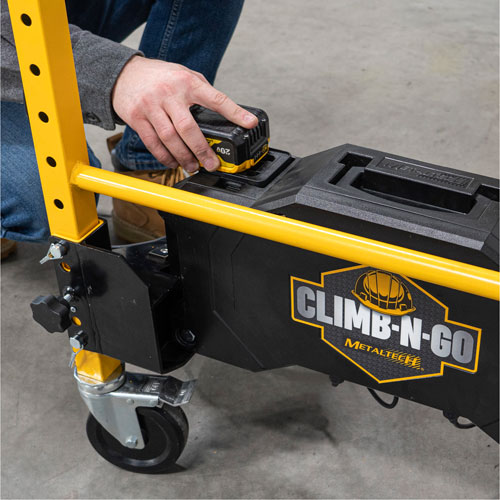 Syst&egrave;me de motorisation pour &eacute;chafaudage Climb-N-Go Equipment World