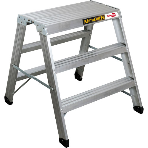 Portable Work-Stand Saw Horse, Aluminum Frame, 12-1/4" D x 36" H Equipment World