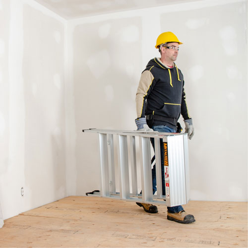 Portable Work-Stand Saw Horse, Aluminum Frame, 12-1/4" D x 48" H Equipment World