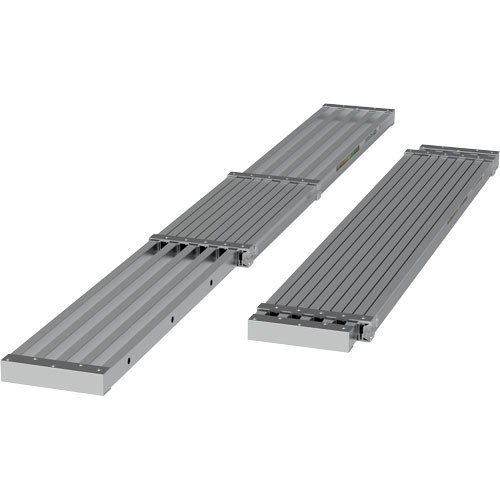 Telescoping Work Plank, 108" W x 12" D, 250 lbs. Capacity, Knocked Down Equipment World