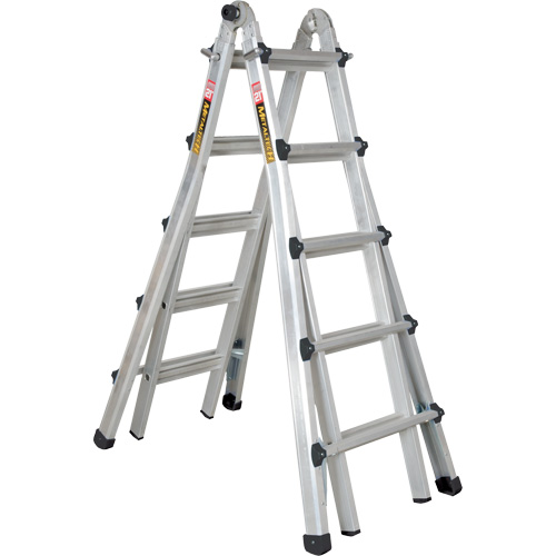 Telescoping Multi-Position Ladder, Aluminum, 300 lbs., CSA Grade 1A Equipment World