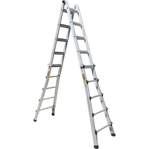 Telescoping Multi-Position Ladder, Aluminum, 300 lbs., CSA Grade 1A Equipment World