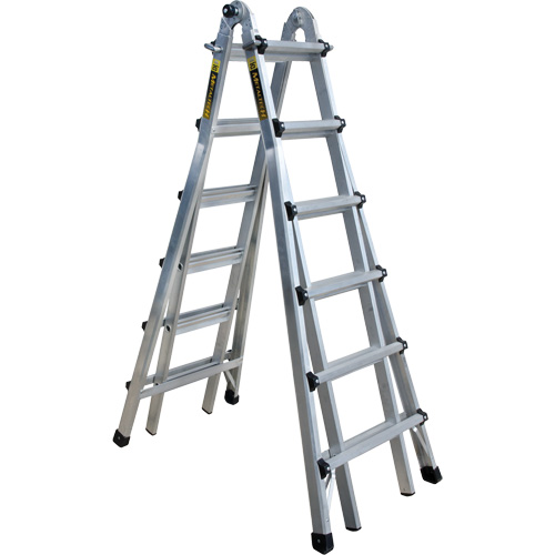 Telescoping Multi-Position Ladder, Aluminum, 300 lbs. Equipment World