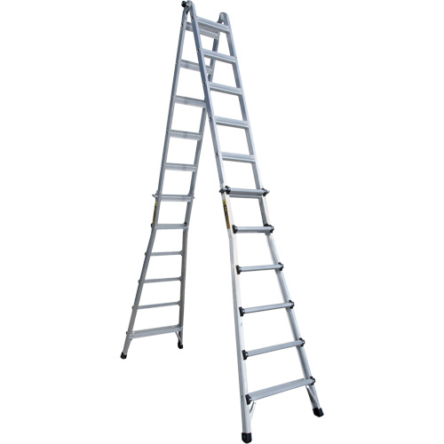 Telescoping Multi-Position Ladder, Aluminum, 300 lbs. Equipment World