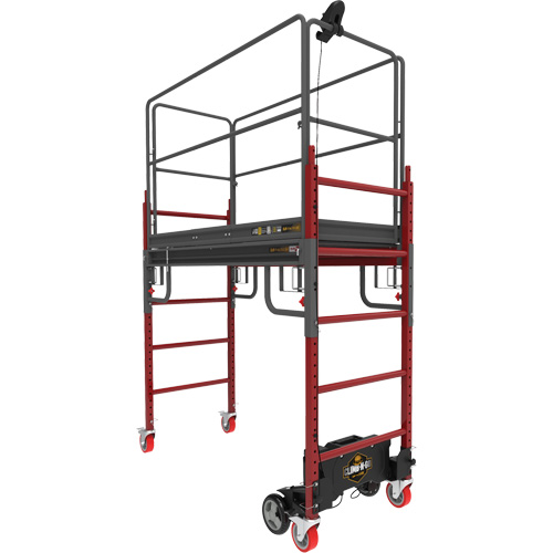 Complete Motorized Buildman 6' Baker Scaffold Kit, 31" D x 118-3/4" H Equipment World