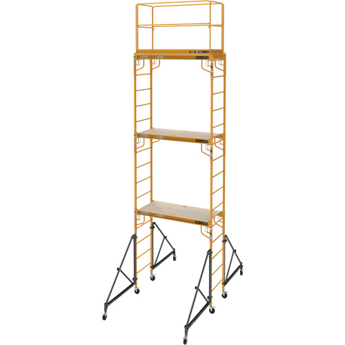 Complete 18' Drywall  Baker Scaffold Tower Set, 122" D x 236" H Equipment World