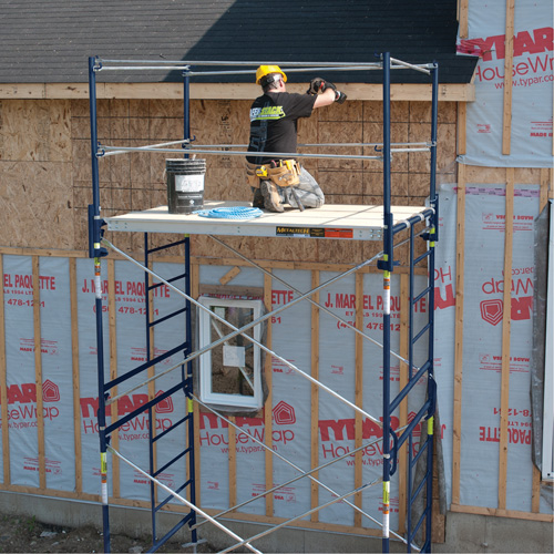 Complete Scaffold Tower with Casters, 66-2/10" D x 177-1/2" H Equipment World