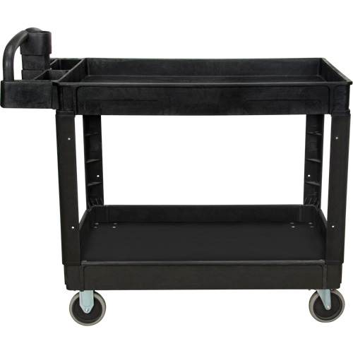 Utility Cart, 2 Tiers, 25-5/8" x 33-1/2" x 43-3/4", 550 lbs. Capacity Equipment World