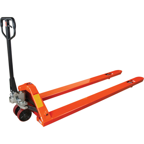 8' Long Fork Hydraulic Pallet Trucks, 96" L x 27" W, 4400 lbs. Capacity Equipment World