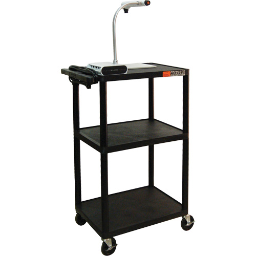 Chariot utilitaire &eacute;lectrique, 3 tiers, 24" x 42" x 18", Capacit&eacute; 300 lb Equipment World