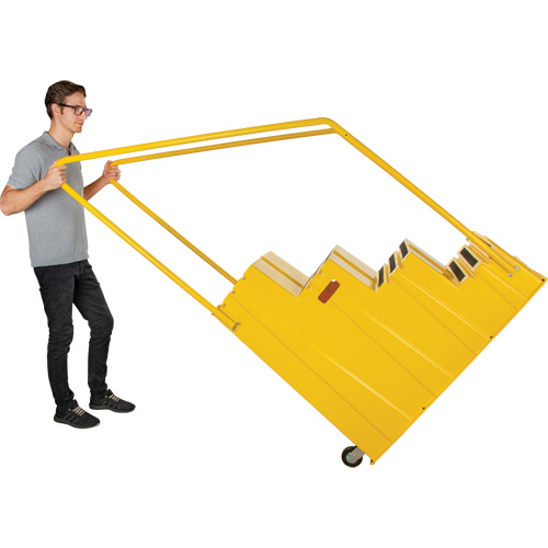 Industrial Step Stool, 4 Steps, 44" x 22-1/4" x 65-1/8" High Equipment World