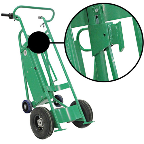 Powered Drum Hand Truck with Pneumatic Wheels Equipment World