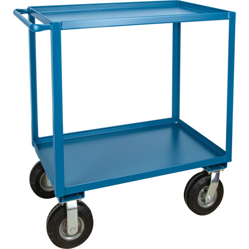 Outdoor Shelf Cart, 2 Tiers, 24" W x 39" H x 39" D, 1200 lbs. Capacity Equipment World