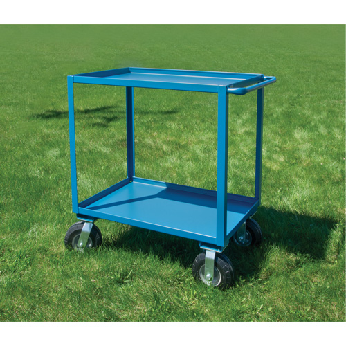 Outdoor Shelf Cart, 2 Tiers, 24" W x 39" H x 39" D, 1200 lbs. Capacity Equipment World