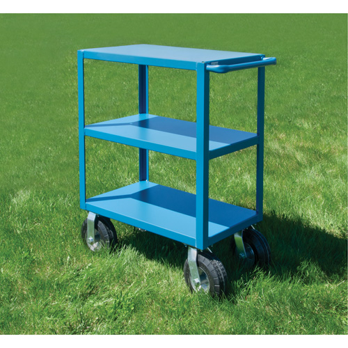 Outdoor Shelf Cart, 3 Tiers, 24" W x 39" H x 39" D, 1200 lbs. Capacity Equipment World
