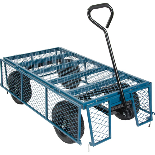 Wagon with Drop Sides, 24" W x 48" L, 800 lbs. Capacity Equipment World