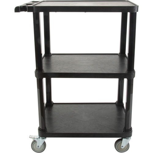 Chariot utilitaire avec tablette plate, 3 tiers, 18-1/8" x 37-3/8" x 27-3/4", Capacit&eacute; 330 lb Equipment World