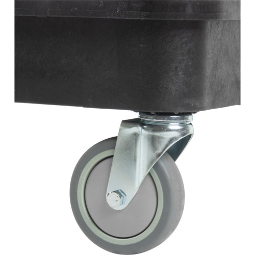 Utility Cart with Deep Lip Shelf, 3 Tiers, 19" x 39-1/2" x 28-1/4", 330 lbs. Capacity Equipment World