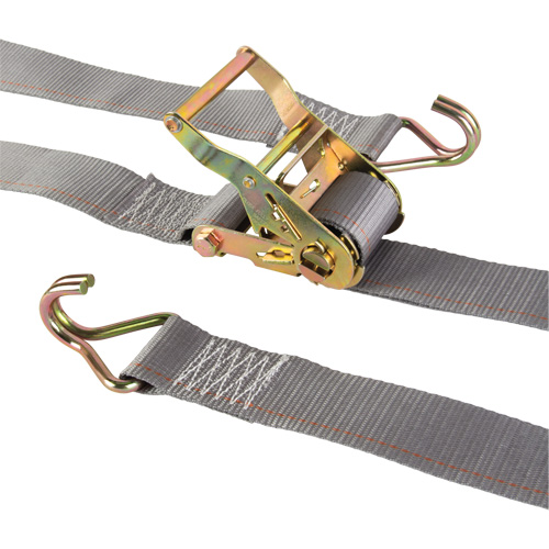 Tendeur d'arrimage utilitaire robuste, Crochet en J, 2" la x 16' lo, Charge d'utilisation 500 lb (227 kg) Equipment World