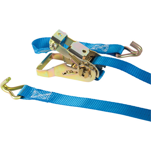 Ratchet Strap, J-Hook, 13' W x 1" L, 167 lbs. (76 kg) Working Load Limit Equipment World
