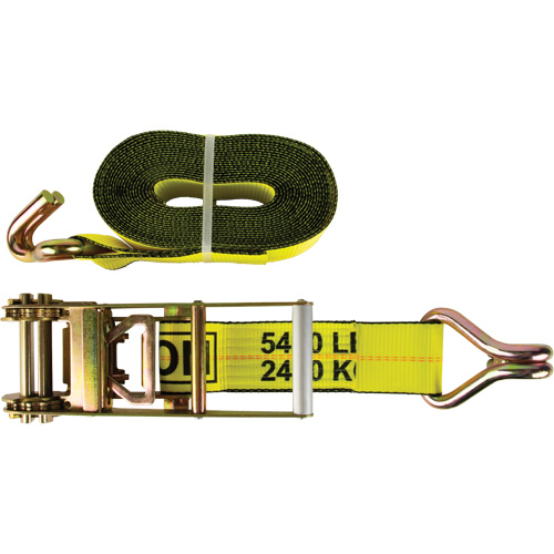 Winch Strap, J-Hook, 30' W x 3" L, 5400 lbs. (2449 kg) Working Load Limit Equipment World