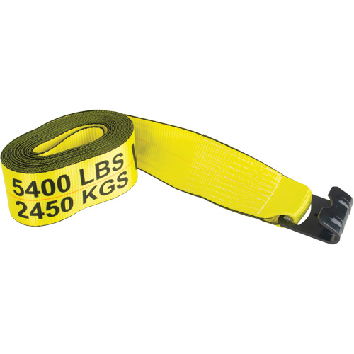 Logistic Strap, Flat Hook, 30' W x 4" L, 5400 lbs. (2449 kg) Working Load Limit Equipment World