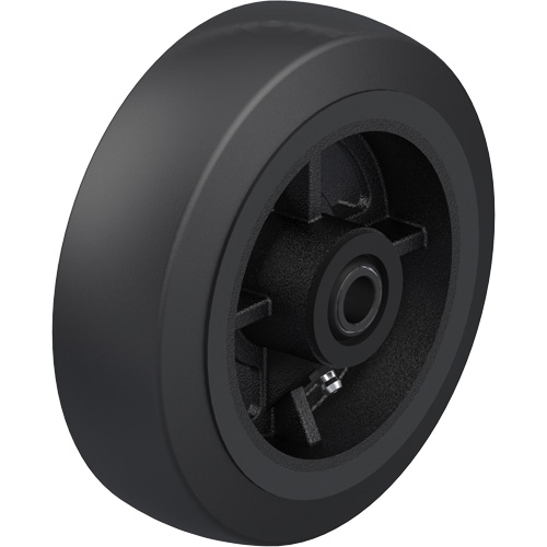 Black Rubber on Cast Iron Core Wheel Equipment World