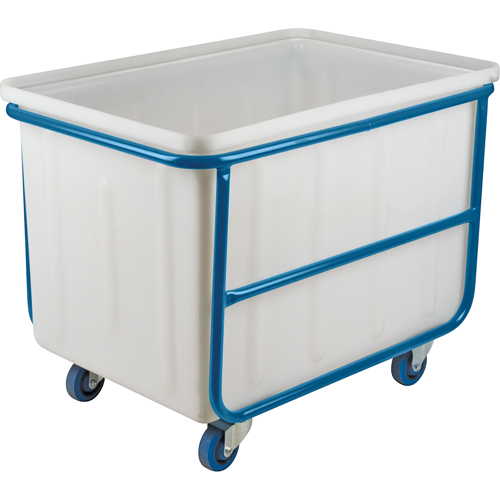 Straight Wall Box Truck, White Polyethylene, 46" L x 28" W x 31" H, 14 cu. ft. Volume, 1000 lbs. Capacity Equipment World