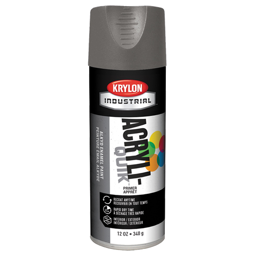 Industrial Acryli-Quik Lacquer, Grey, Very Flat, 12 oz., Aerosol Can Equipment World