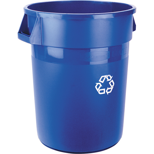 Brute&reg; Collection Recycling Container, Bulk, Plastic, 32 US gal. Equipment World