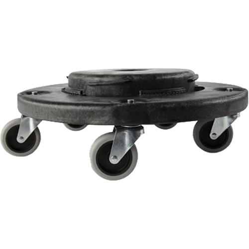 Brute&reg; Dolly, Polyethylene, Black, Fits: 20 - 55 US Gal. Equipment World