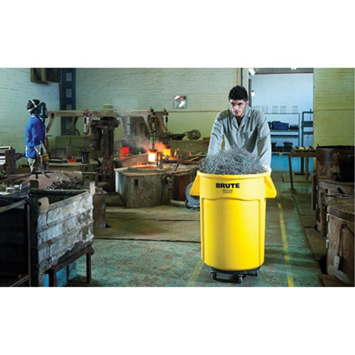 Brute&reg; Dolly, Polyethylene, Black, Fits: 20 - 55 US Gal. Equipment World